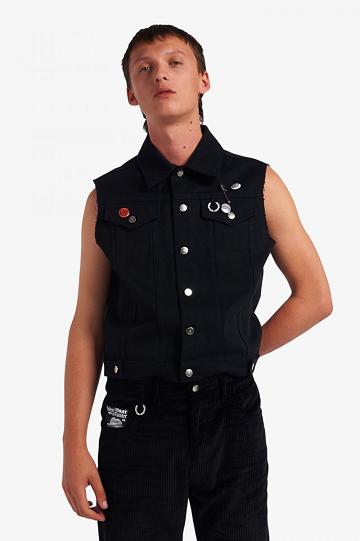 Pánské Bundy Fred Perry SJ1963 Černé | CZ 1808AHKP